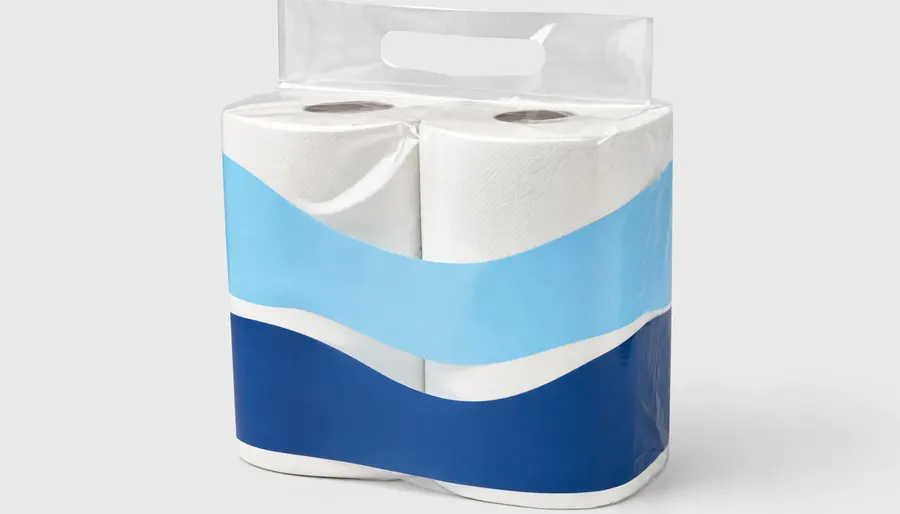 Multipack de papel higiénico en película impresa