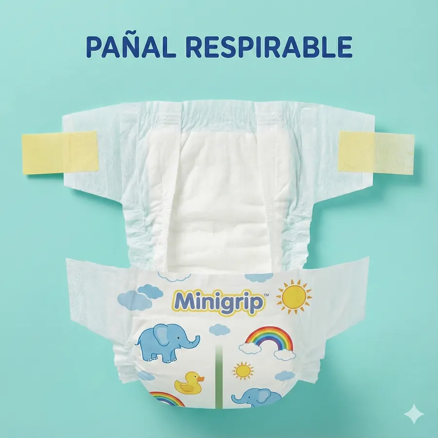 Pañal respirable extendido